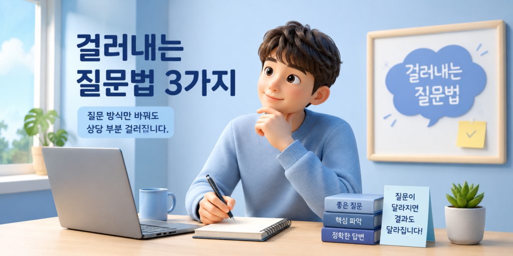 AI 거짓 답을 걸러내는 질문법 3가지인 근거 먼저 요구·확인 안 되면 추정 표시·출처와 발행일 요구를 정리한 도표