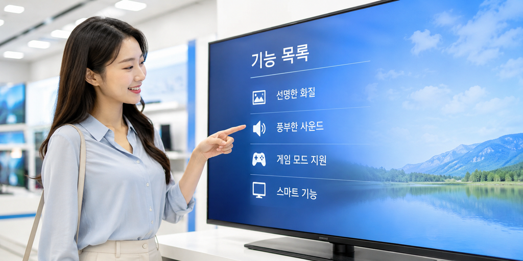 AI TV 기능 목록을 화면에서 확인하기