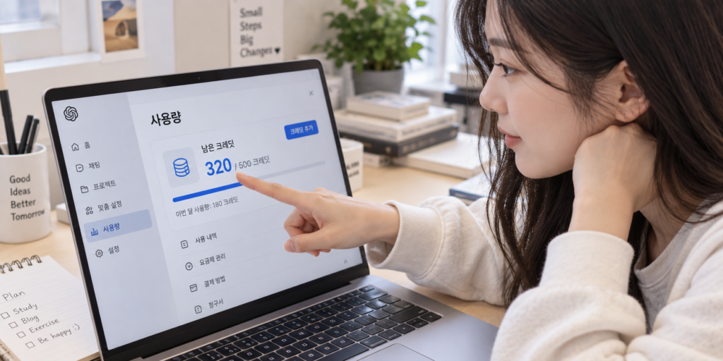 AI 음악 만들기 무료 크레딧 잔량 확인