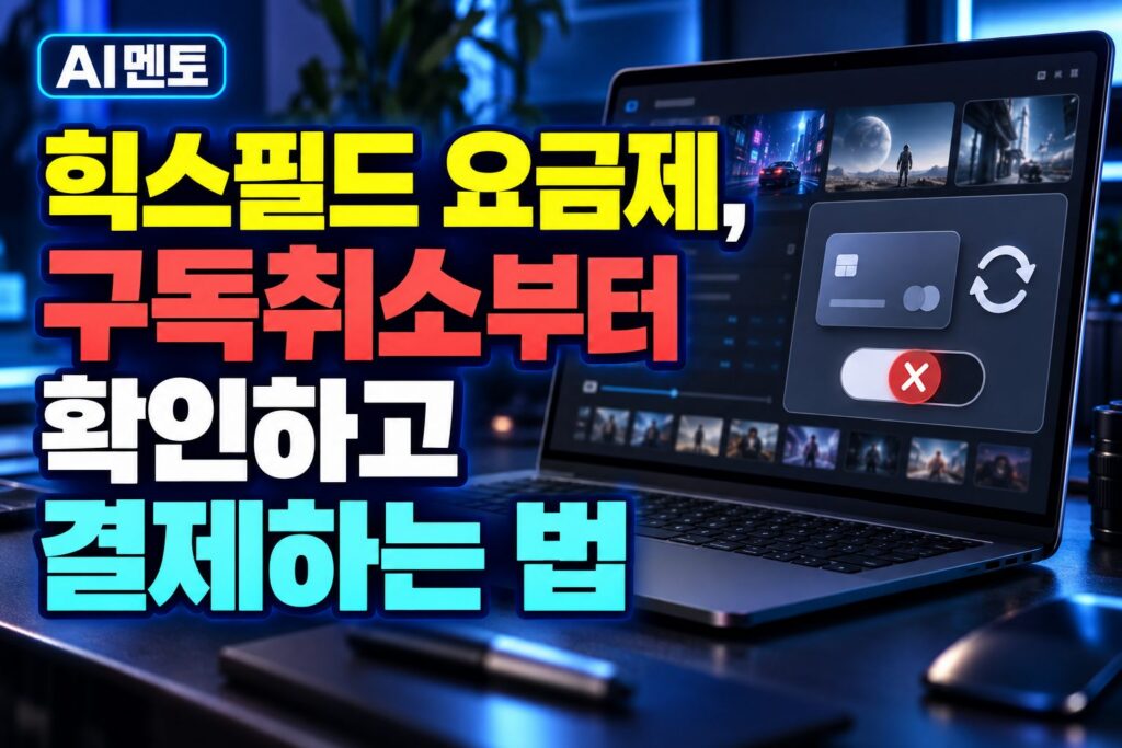 힉스필드 요금제, 구독취소부터 확인하고 결제하는 법